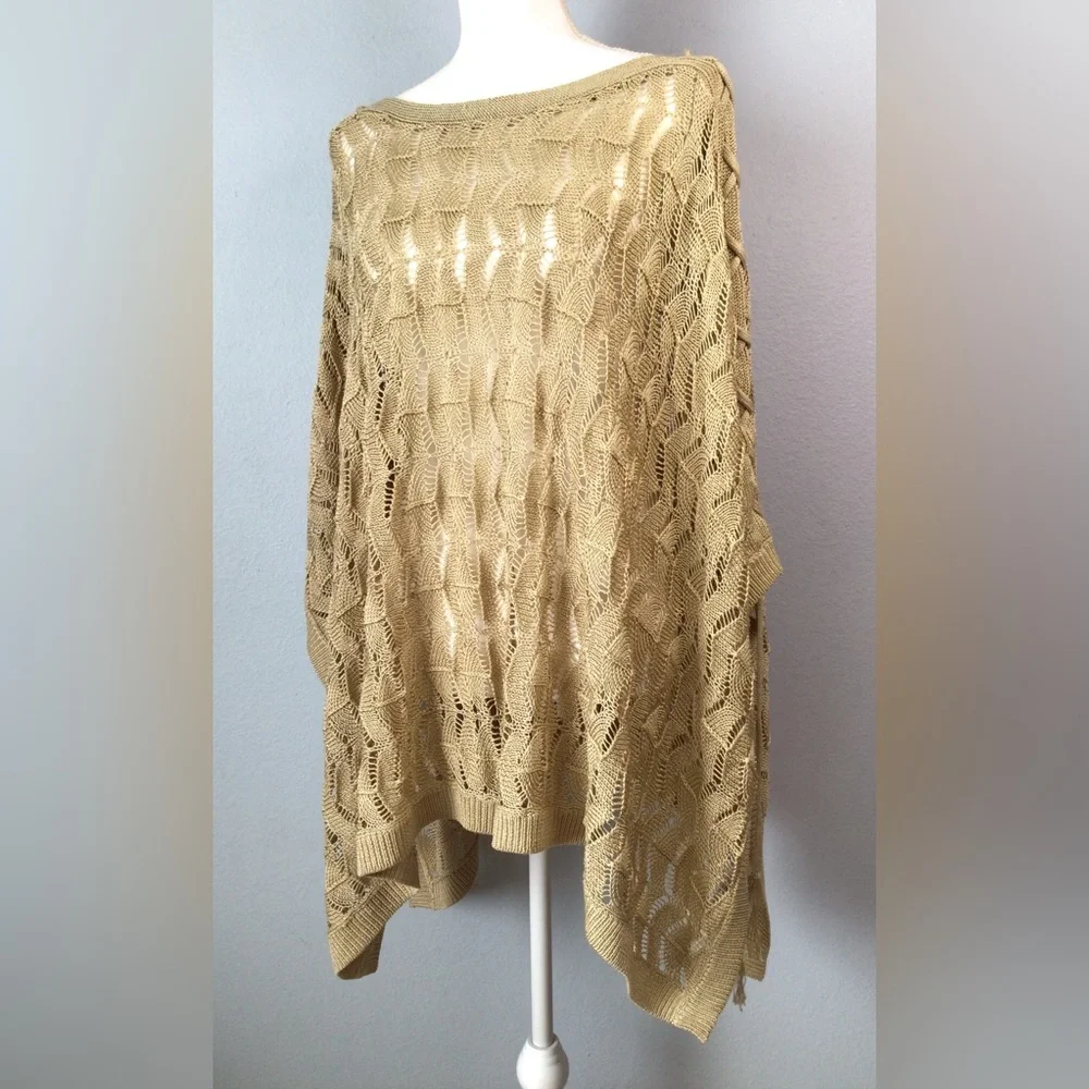 Lauren Ralph Lauren Linen Blend Poncho - Picture 6 of 16